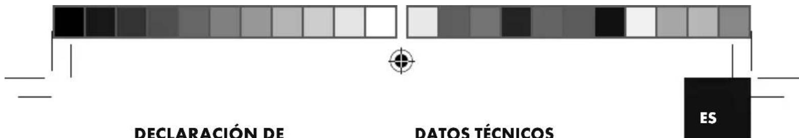 DECLARACIÓN DE DATOS TÉCNICOS ES