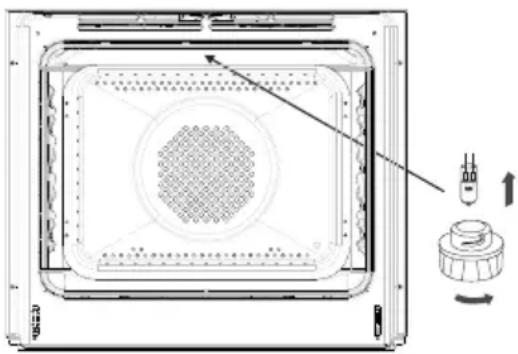 GRAM IO 16642-92 X - Udskiftning af halogenpæren i ovnen - 1