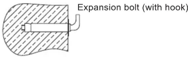 Expansion bolt (with hook)