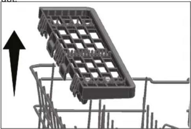 GRUNDIG EGNUP 4540 DC - Højdejusteret holder i øverste kurv - 3