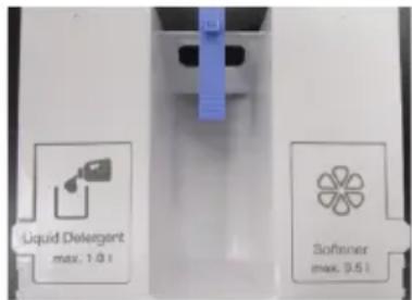 Liquid Detergent max. 1.0 l Softener max. 9.5 l