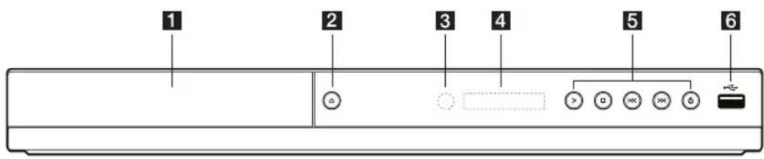 LG DVX689H - Frontpanel - 1