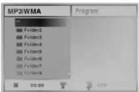 MP3/WMA Program Folder2 Folder3 Folder4 Folders Folder5 Folder6 Folder7 Folders 00:00