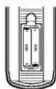 LG DN190E2H - Kaukosäätimen paristojen asennus - 1
