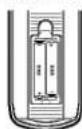 LG DN190E2H - Indsættelse af Batterier i Fjernbetjeningen - 1