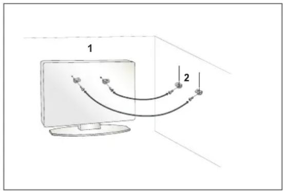 LG 32LG5300 - Rejs venligst fjernsynet forsigtigt op, så det ikke vælter. - 2