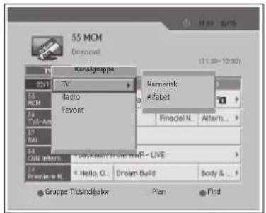 LG 32LG5300 - Visning af kanallister i grupper - 1
