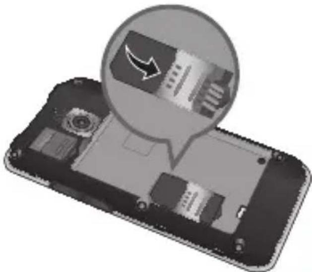 LG E720 - Sätta i SIM-kortet och batteriet - 2