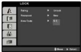 LOCK Rating Product code New Code 51 Move > Patient