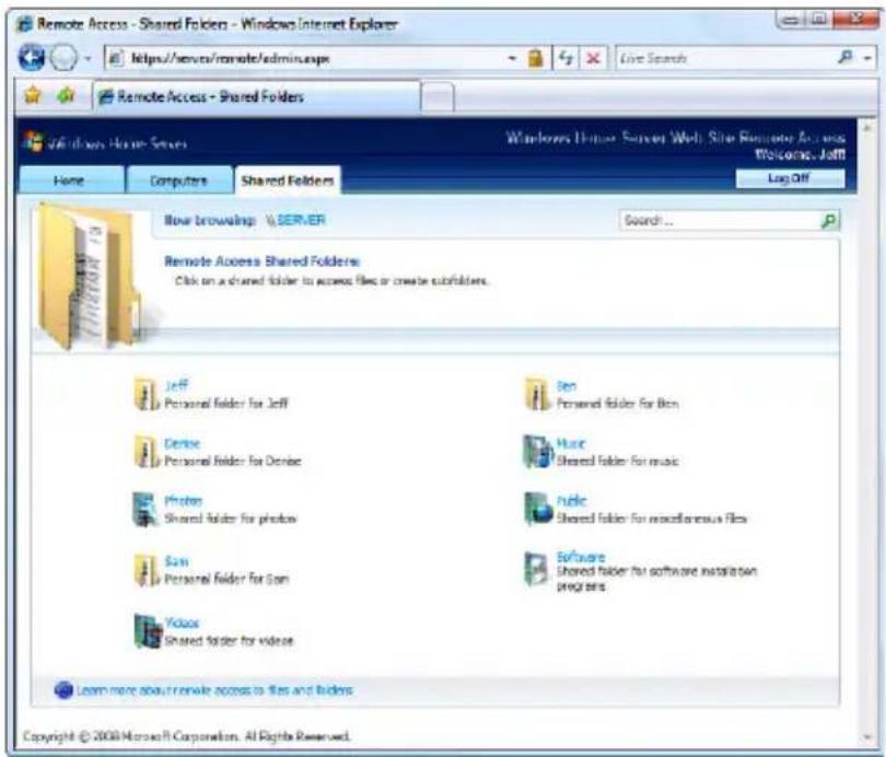 ACER Revo RC101 - Access the shared folders on the home server - 5