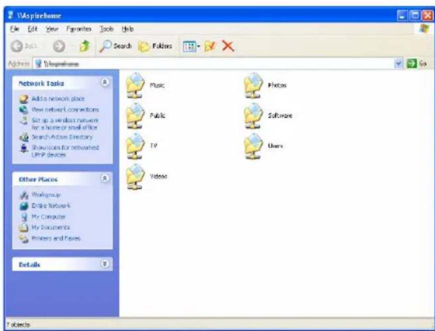 ACER Revo RC101 - Access the shared folders on the home server - 1