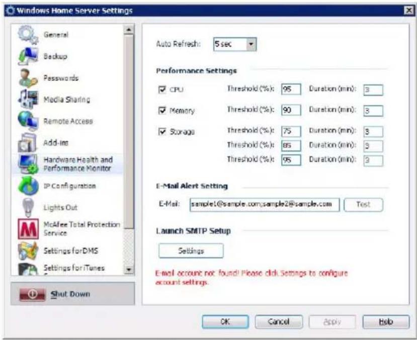 ACER Revo RC101 - Set up email alerts - 1