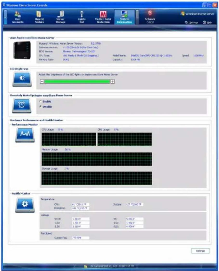 ACER Revo RC101 - System Information - 1