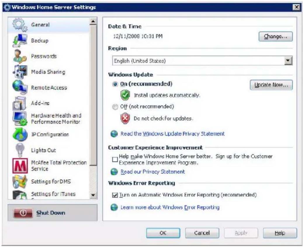 ACER Revo RC101 - Settings - 1