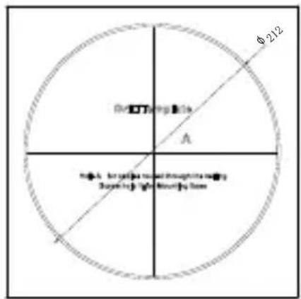 Φ212 A B: for gallus radiated through the ring Bayer high light boundary lines
