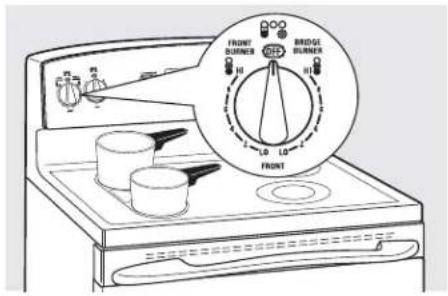 GE Profile JB988TKWW - Using the Bridge Burner (on some models) - 1