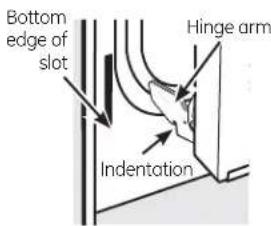 GE Profile JB988TKWW - To replace the door: - 1