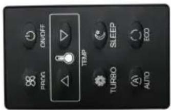 ON/OFF TEMP SLEEP ECD TURBO AUTO