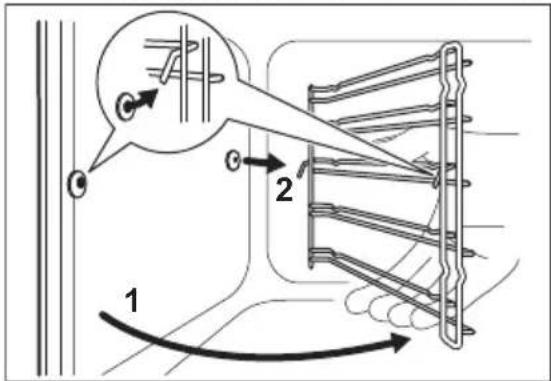AEG CIB6674APW - Udtagning af ovnribber - 2