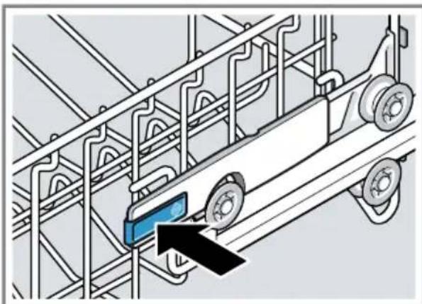 SIEMENS SN43HW39VS - Indstilling af overkurven med sidearme - 1