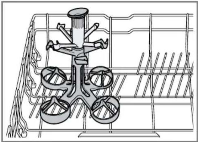 SIEMENS SN43HI88CS - Kurv til glas på stilk - 1