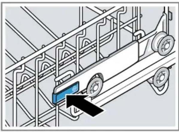 SIEMENS SN43HI88CS - Indstilling af overkurven med sidearme - 1