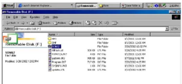Start Launch Internet Explorer... Back Search File Name Size Type Modified Removable Disk (F:) HKEY File Folder 1/7/2003 12:00 PM SOSK2 File Folder 1/7/2003 12:00 PM SOSK2 File Folder 5/26/2002 12:02 PM SOSK2 File Folder 5/26/2002 4:05 PM FORMATCRLPT 4 KB PKT File 1/7/2003 12:00 PM pattern.061 908 KB 001 File 5/26/2002 4:15 PM Program.067 717 KB 067 File 5/26/2002 4:15 PM SYSINFLO.PKT 1 KB PKT File 1/7/2003 12:00 PM update.UTL 326 KB UTL File 3/16/2002 4:15 PM