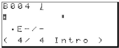 B004 ↓ Ⅱ Ⅰ · E - / - ( 4/ 4 Intro )