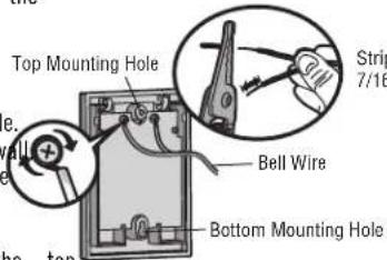 Top Mounting Hole Bell Wire Bottom Mounting Hole Strips 7/18