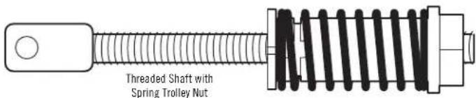 Threaded Shaft with Spring Trolley Nut