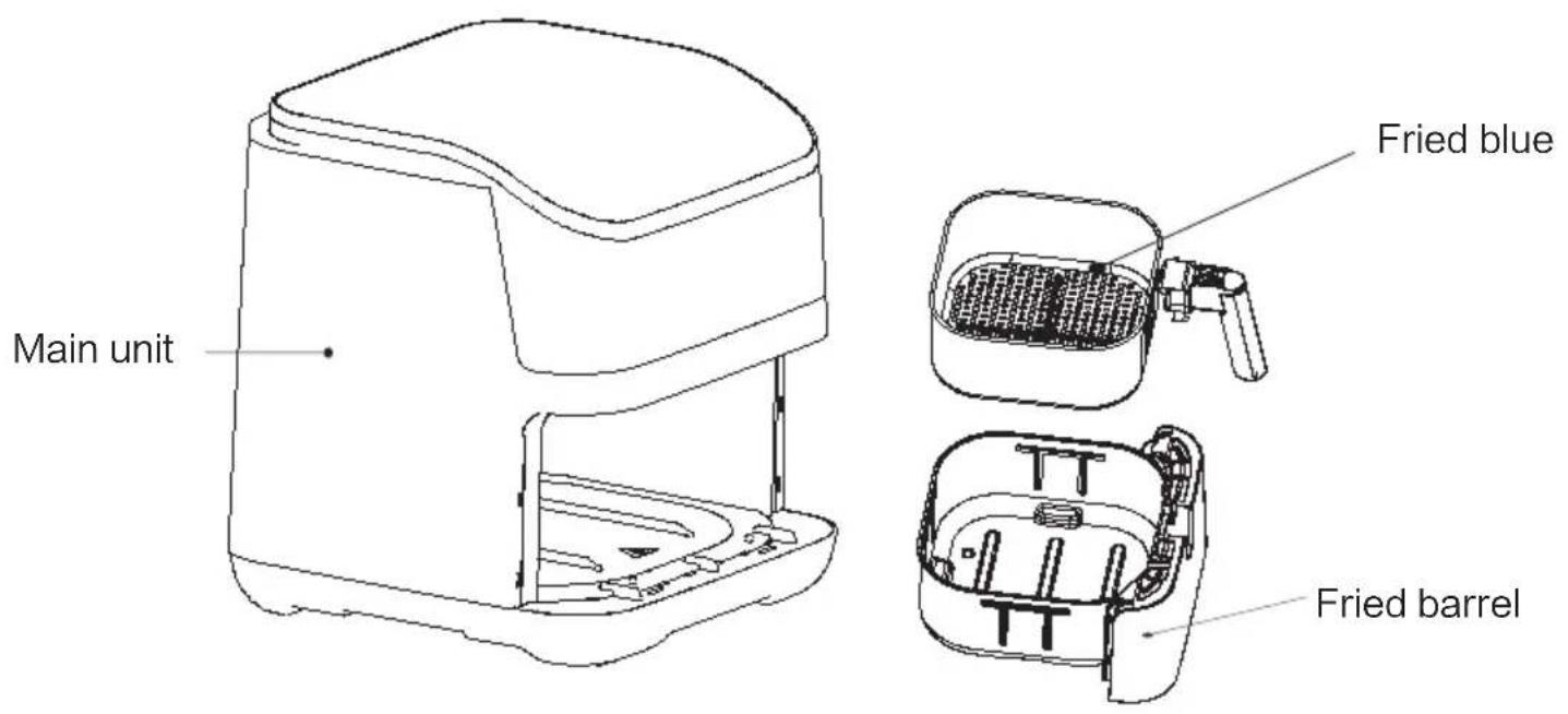 Main unit Fried blue Fried barrel