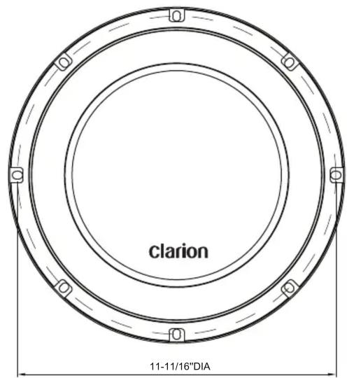 clarion 11-11/16"DIA