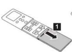 FUJITSU ASMG24CMCA - การใช้แบตเตอรี่ (R03/LR03/AAA × 2) และการเตรียมพร้อมรีโมทคอนโทรล - 1