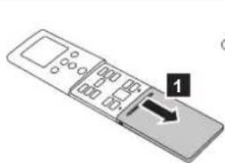 FUJITSU ASMG18CMCA - การใช้แบตเตอรี่ (R03/LR03/AAA × 2) และการเตรียมพร้อมรีโมทคอนโทรล - 1