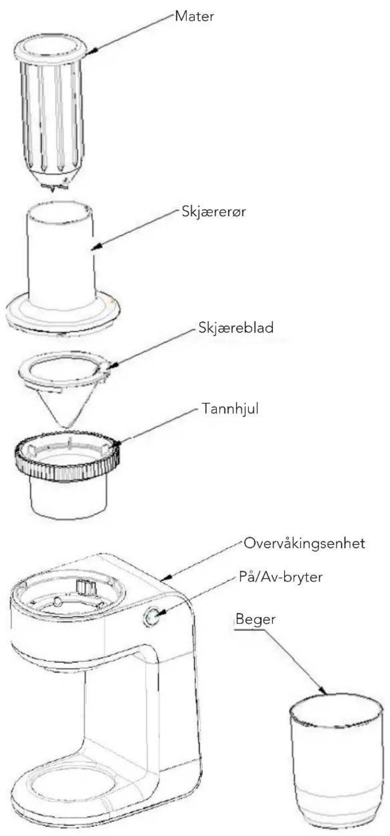 WILFA Curly SL-1S - OVERSIKT OVER DELER - 1