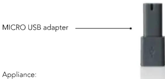 MICRO USB adapter Appliance: