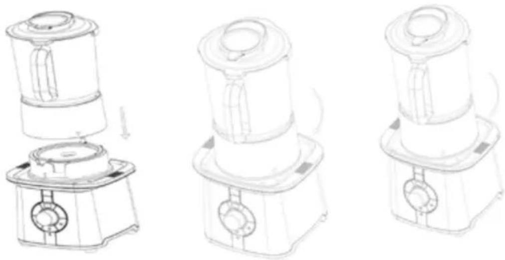 WILFA SOMA-1600SS - Assembly of jar unit and body - 1