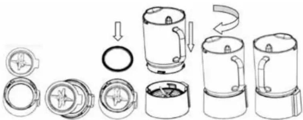 WILFA SOMA-1600SS - Assembly of Jar Unit: - 1