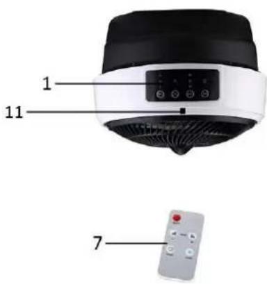 Emerio AC-124411 - BESKRIVELSE AF KOMPONENTER - 3