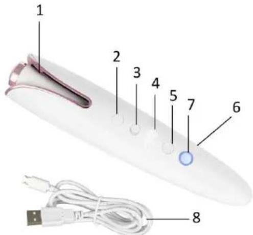 Emerio HC-124158 - BESCHREIBUNG DER GERÄTETEILE - 1
