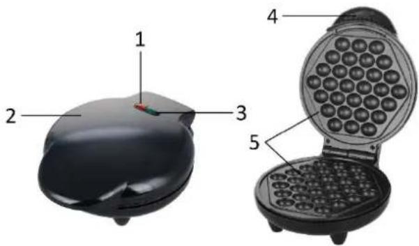 Emerio WM-123634 - BESKRIVELSE AF DELE - 1