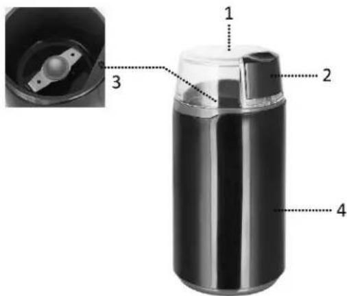 Emerio CG-110972 - BESKRIVNING AV DELAR - 1