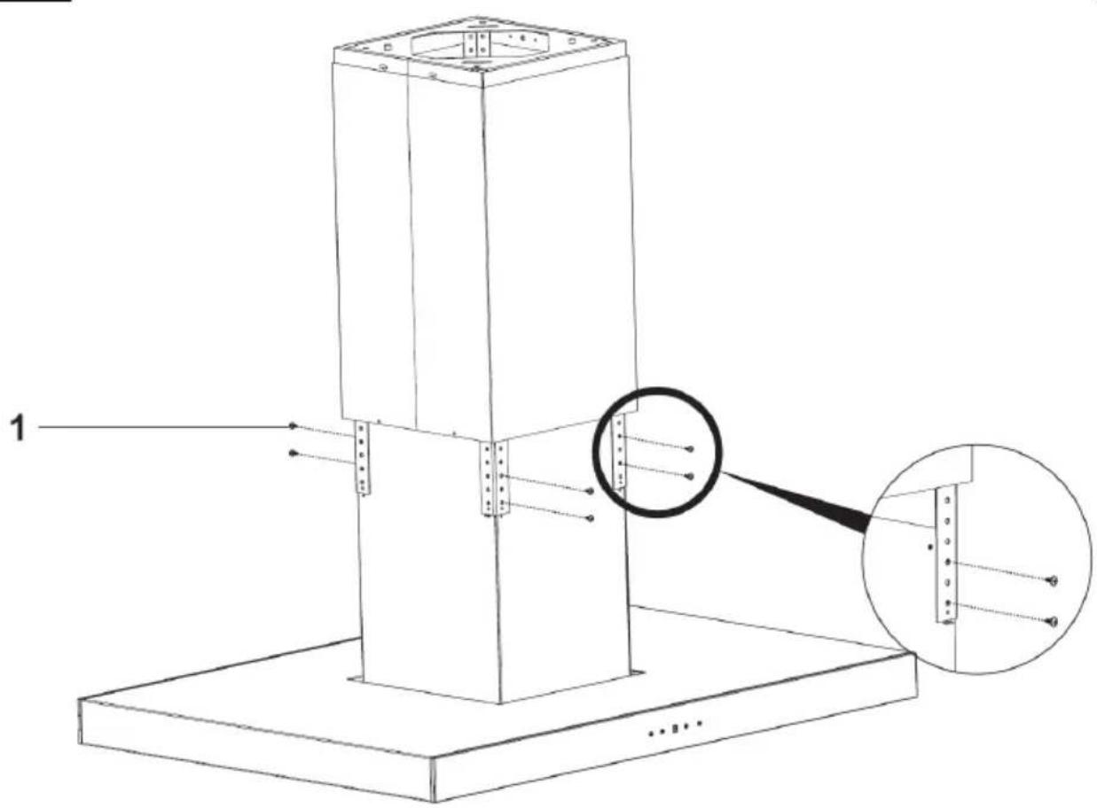 Technical diagram of a mechanical assembly with labeled components and detail views