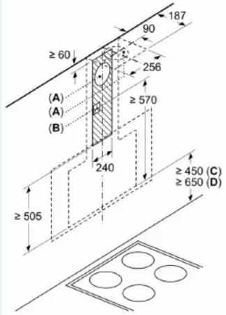 ≥ 60 (A) (A) (B) 256 ≥ 570 240 ≥ 505 187 ≥ 450 (C) ≥ 650 (D)
