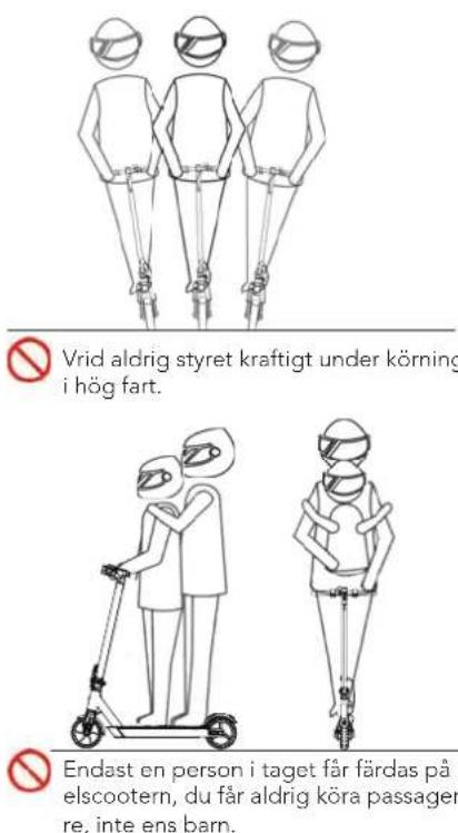 E-way 250 - Farliga situationer (Undvik dessa!) - 2