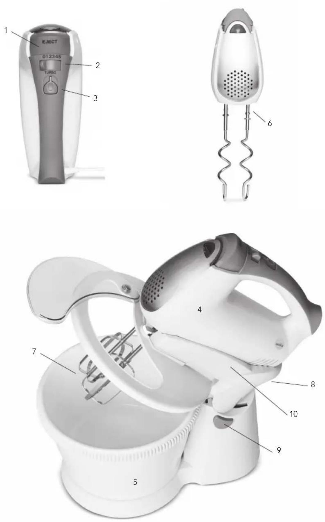 WILFA KM-400 - Beskrivelse af apparatet - 1