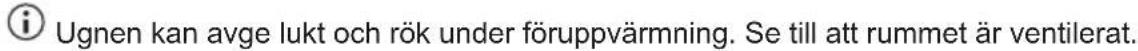 ELECTROLUX CKP846X1 - Initial föruppvärmning - 5