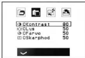 OKntrast 80 OLys 50 OFarve 50 OSkarphed 50