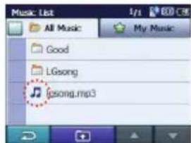 LG N10E PLUS - Afspilning af filerne i folderen "My Music" - 2