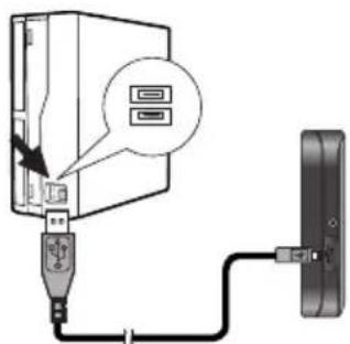 LG N10E PLUS - Sådan tilslutter du USB-kablet - 1